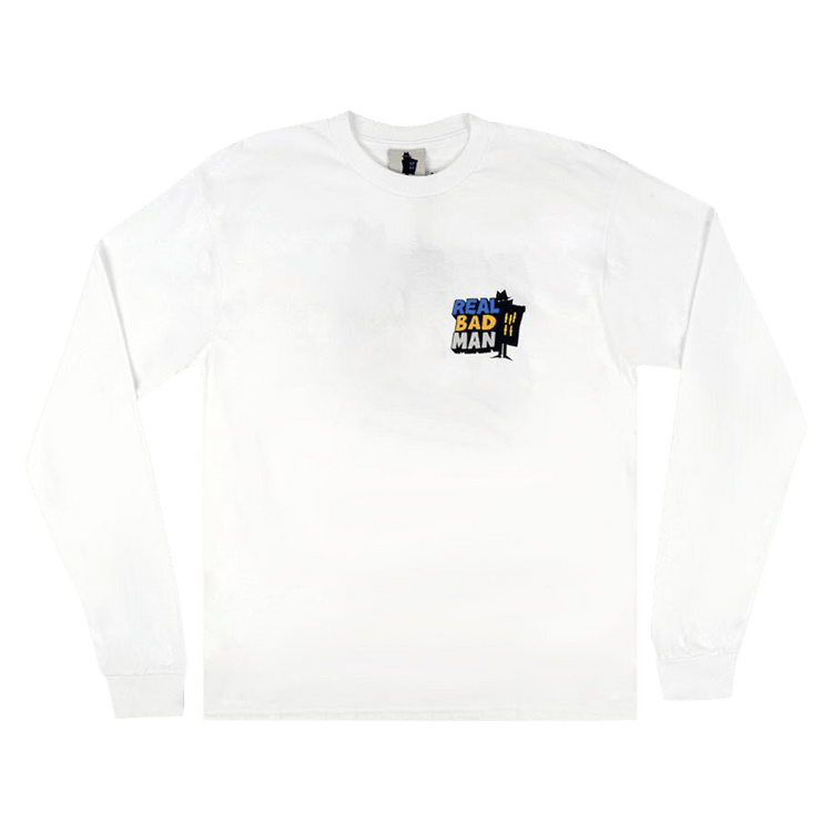Real Bad Man Logo Vol 9 Long-Sleeve T-Shirt "White"