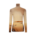 Rabanne Dali"s Sun Table Turtleneck Top "Beige'