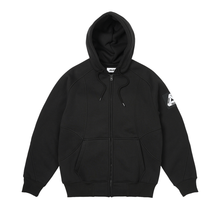 Palace Bonded Sherpa Zip Hood "Black"
