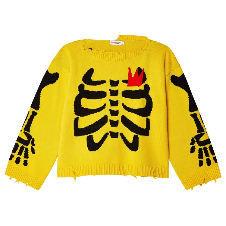 Charles Jeffrey Loverboy Graphic Slash Jumper "Yellow"