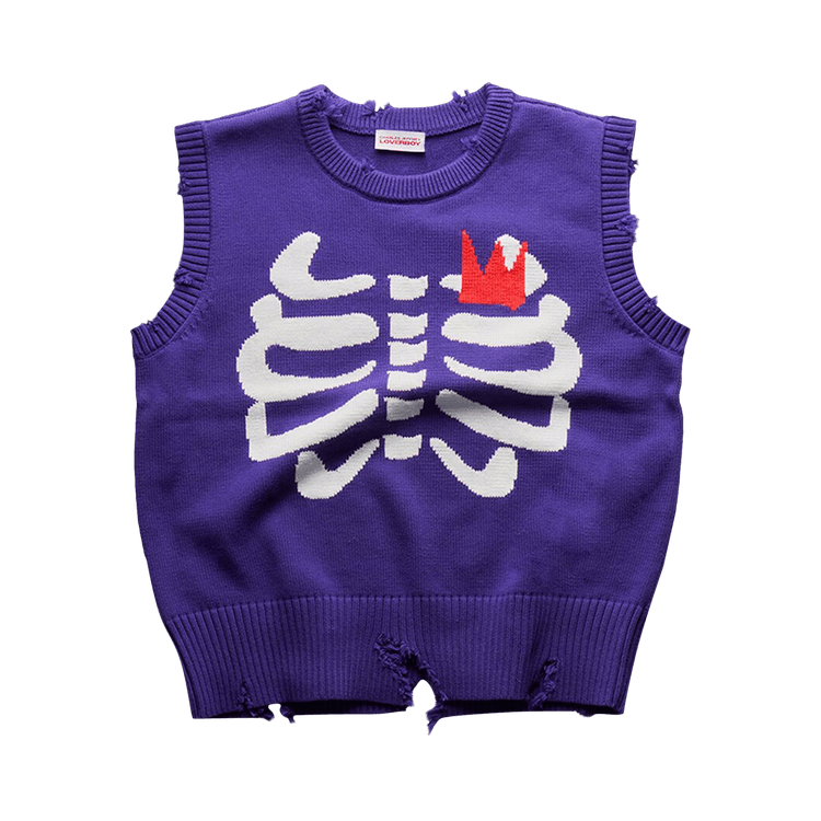 Charles Jeffrey Loverboy Graphic Slash Vest "Purple"