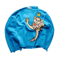 Charles Jeffrey Loverboy Graphic Slash Jumper "Blue"