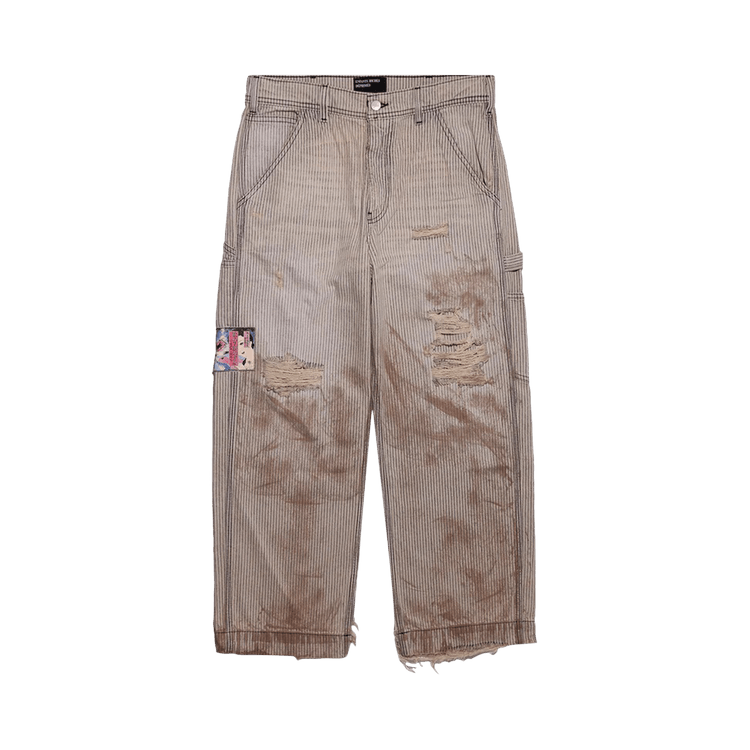 Enfants Riches Déprimés Paint Pants (Shuji Version) "Hickory Stripe"
