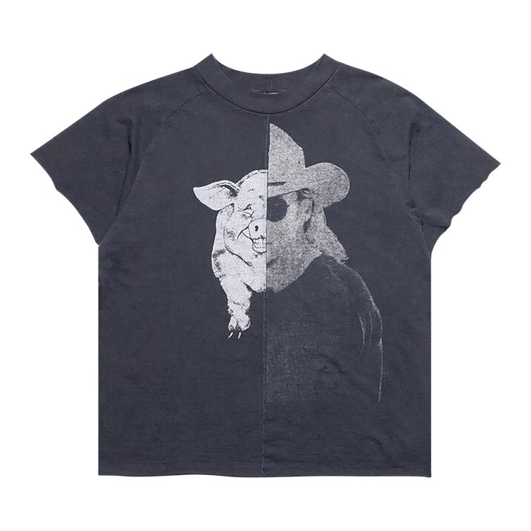 Enfants Riches Déprimés Junk Pig Assemblage Raglan T-Shirt "Faded Black"