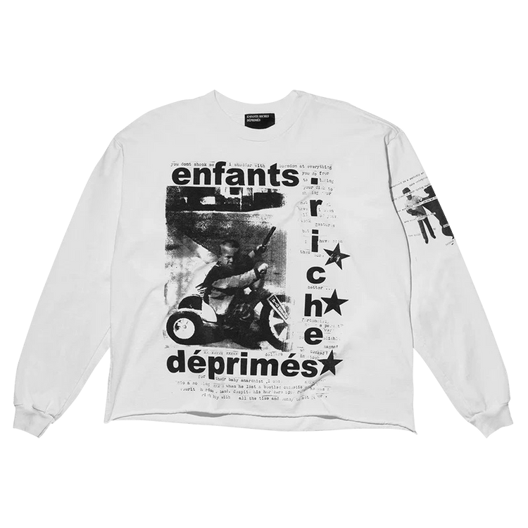 Enfants Riches Déprimés My Underground/Tricycle Long-Sleeve T-Shirt "Faded White"