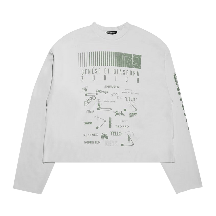 Enfants Riches Déprimés Zurich Rib Long-Sleeve T-Shirt "Faded White"