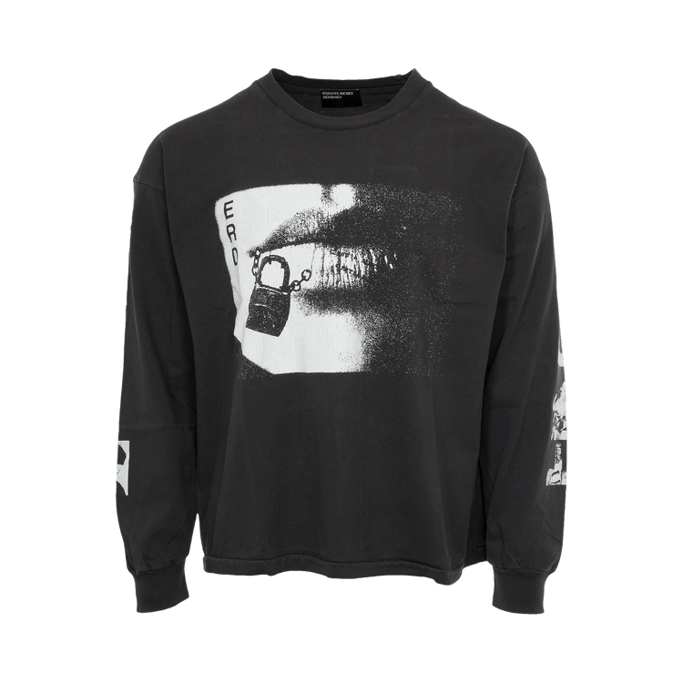 Enfants Riches Déprimés Lips Long-Sleeve T-Shirt "Faded Black"