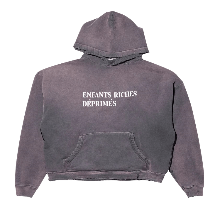 Enfants Riches Déprimés Classic Logo Hoodie "Sun Faded Black"