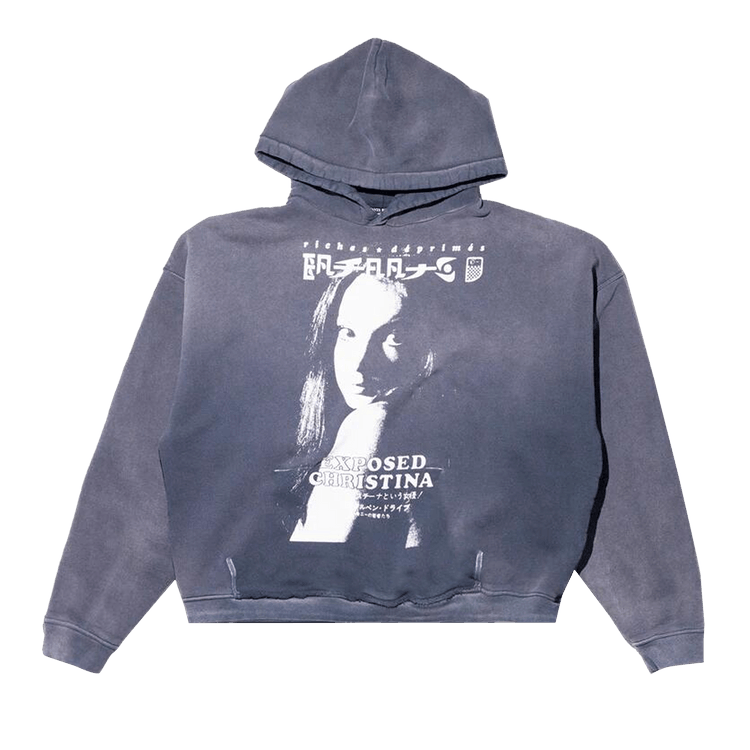 Enfants Riches Déprimés Exposed Christina Hoodie "Sun Faded Black"
