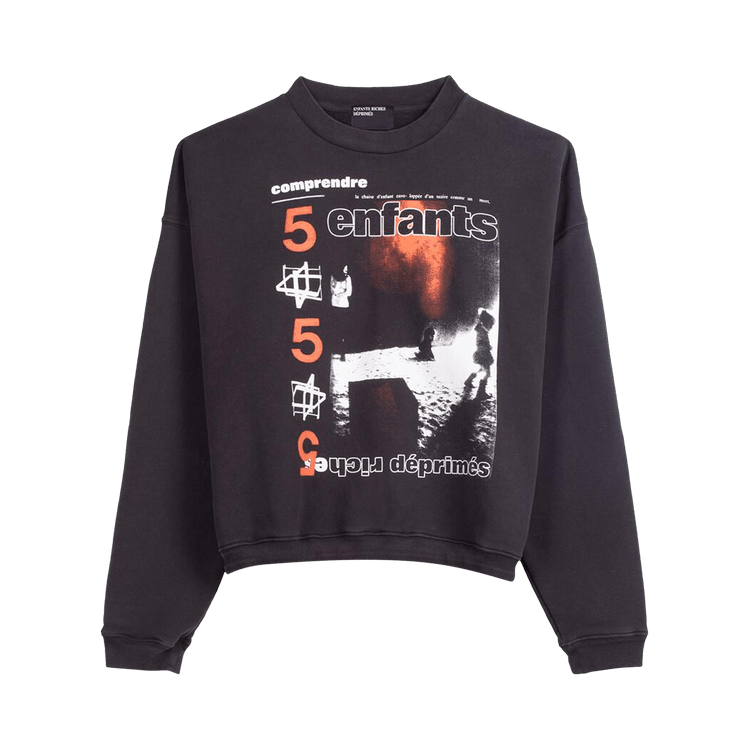 Enfants Riches Déprimés Comprende Crewneck Sweatshirt "Faded Black"