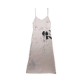 Enfants Riches Déprimés Long Slip Dress With Back Slit "Ivory"