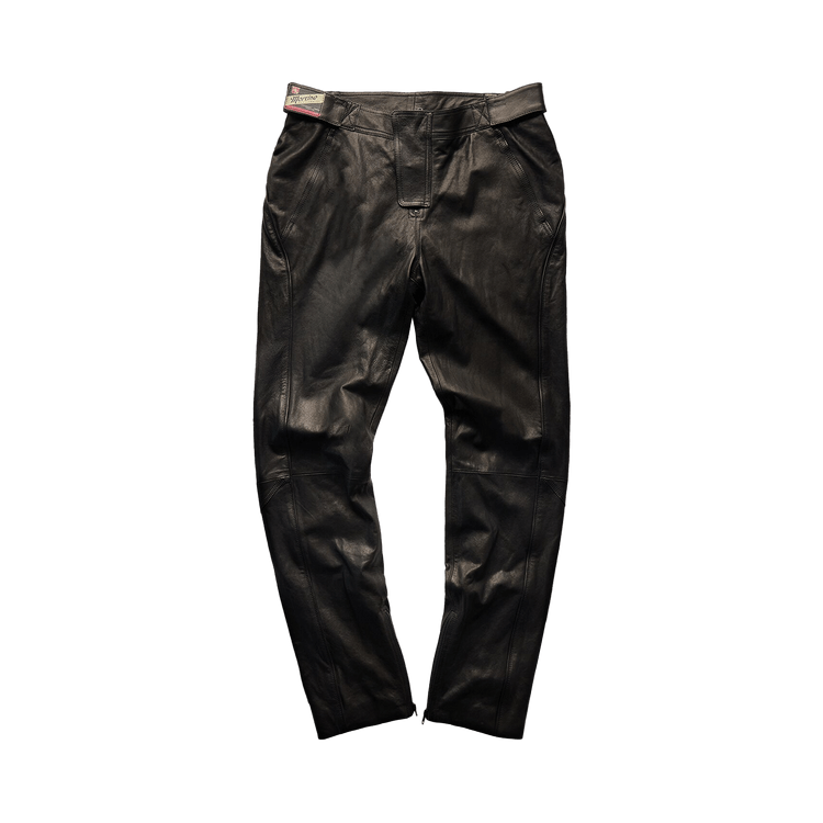 Martine Rose Leather Panelled Trouser "Black"