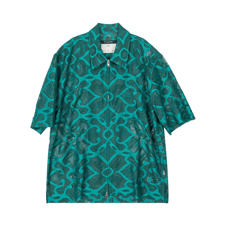 Song for the Mute Zip Up Box Shirt "Peacock"