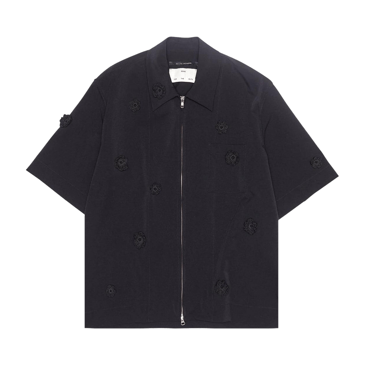 Song for the Mute Zip Up Box Shirt "Black"