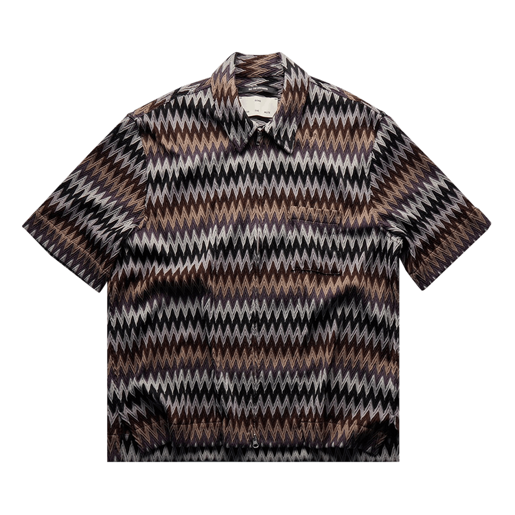 Song for the Mute Zip Up Box Shirt "Brown"