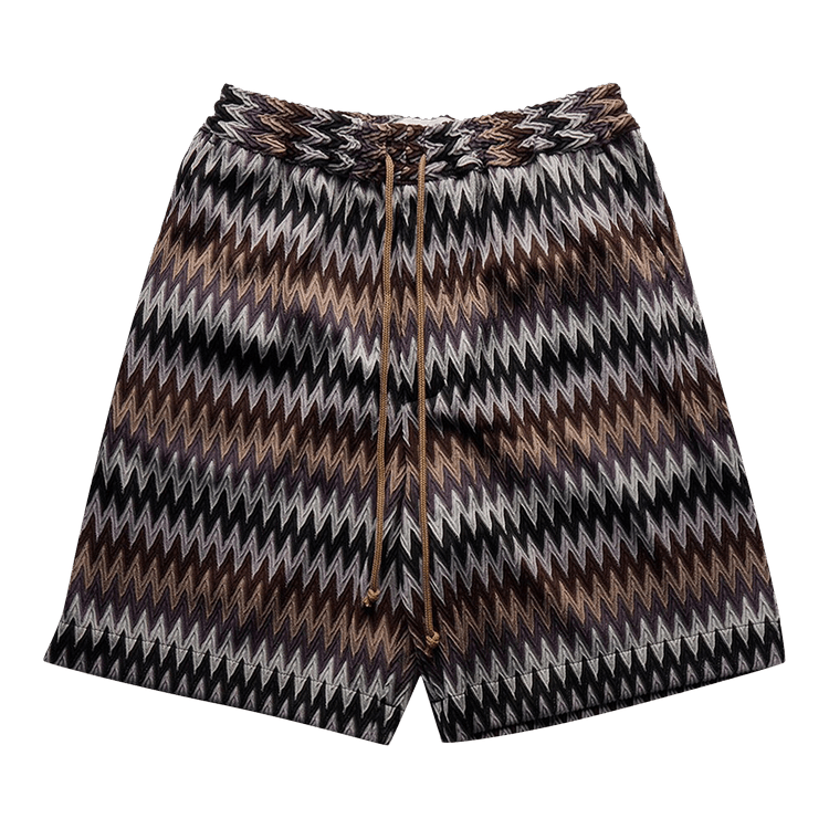 Song for the Mute Elasticated Shorts "Brown"
