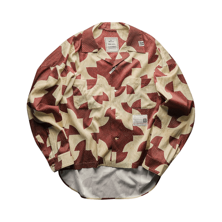 Maison Mihara Yasuhiro Drunker's Path Shirt 'Bordeaux'