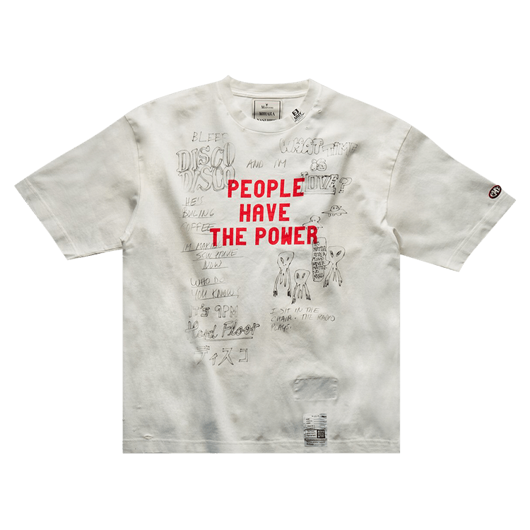Maison Mihara Yasuhiro Distressed Tee "White"