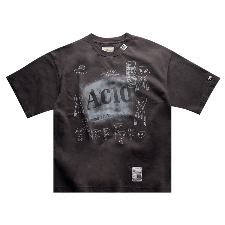 Maison Mihara Yasuhiro Distressed Acid Print Tee "Black"
