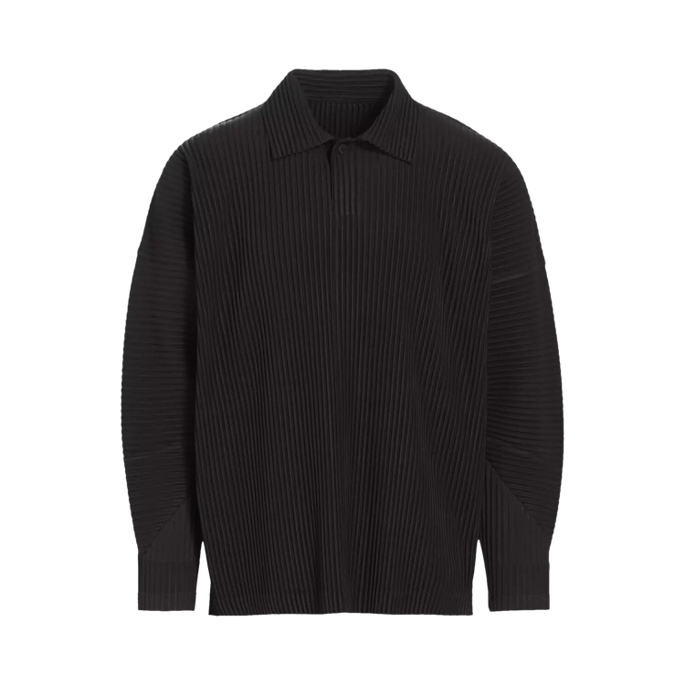 Homme Plissé Issey Miyake MC January Pleated Polo Shirt "Coke Grey"