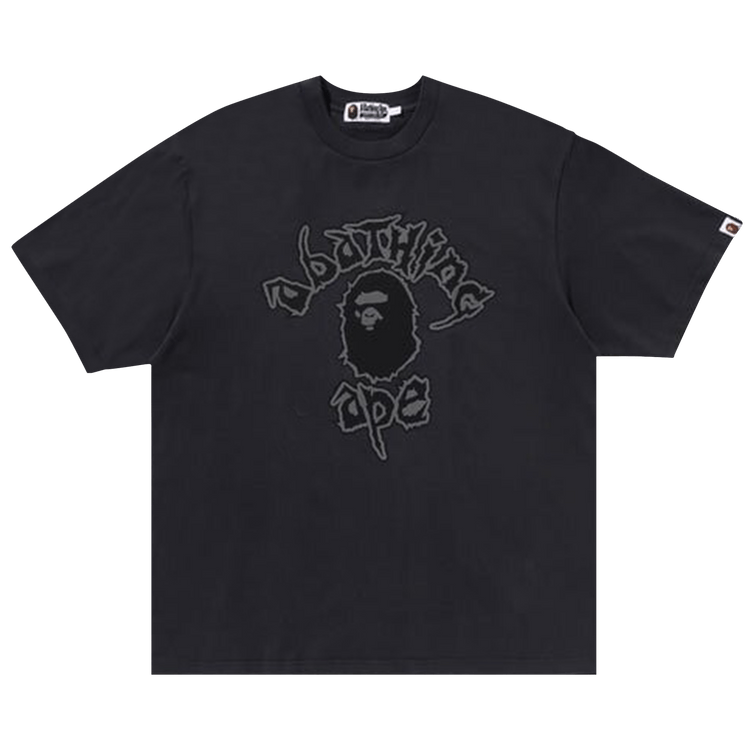 BAPE Mad College Garment Dyed Relaxed Fit Tee "Black"