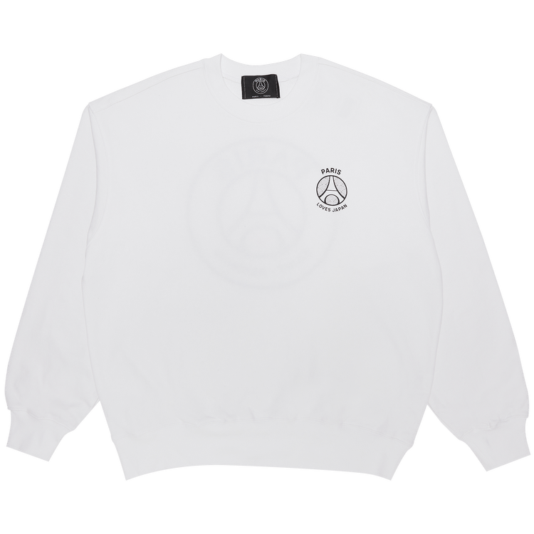 Paris Saint-Germain x EDIFICE Japan PLJ Crewneck Sweatshirt "White"