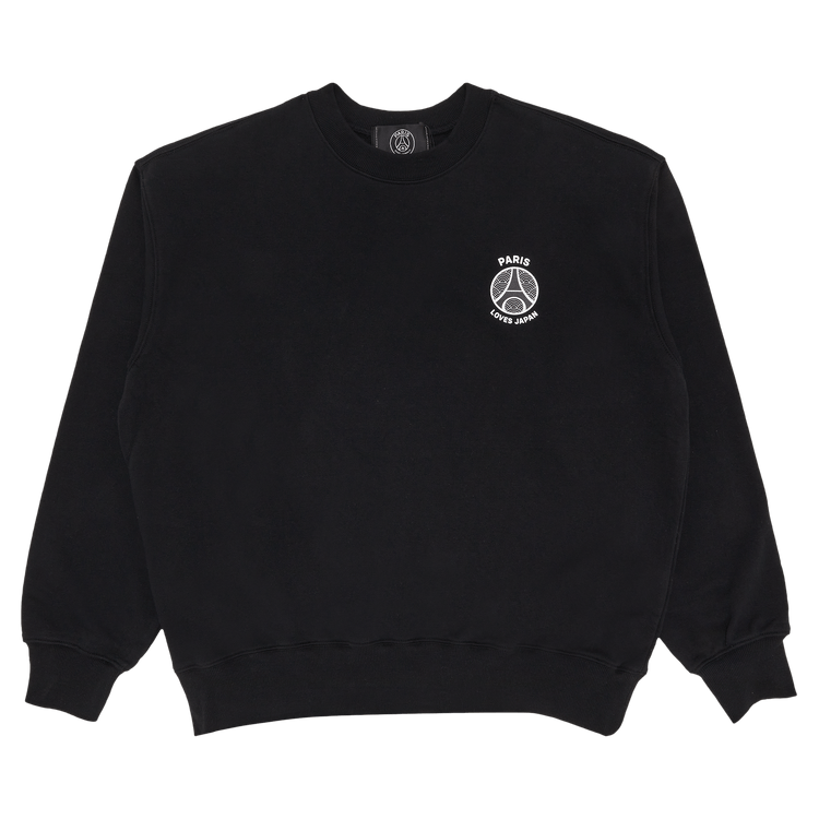 Paris Saint-Germain x EDIFICE Japan PLJ Crewneck Sweatshirt "Black"