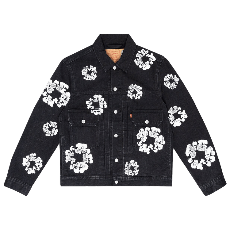 Denim Tears Type II All Over Wreath Jacket "Black"