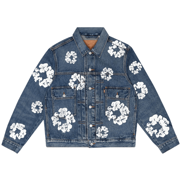 Denim Tears Type II All Over Wreath Jacket "Dark Wash"