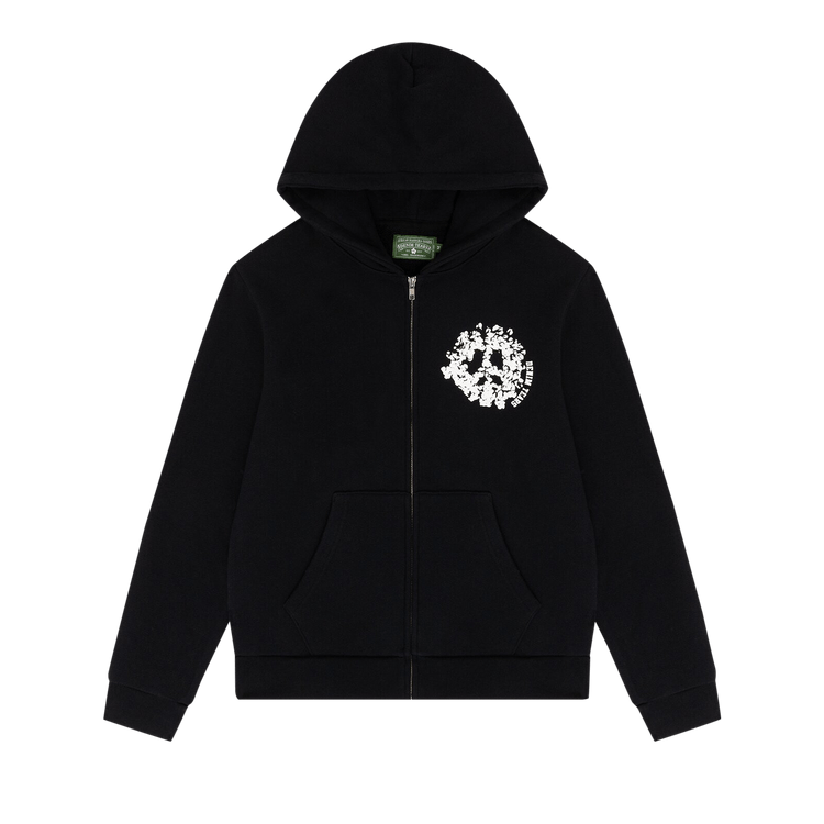 Denim Tears University Zip Hoodie "Black/White"