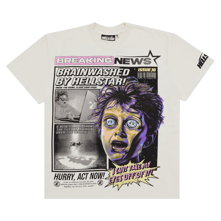 Hellstar Breaking News T-Shirt "White"