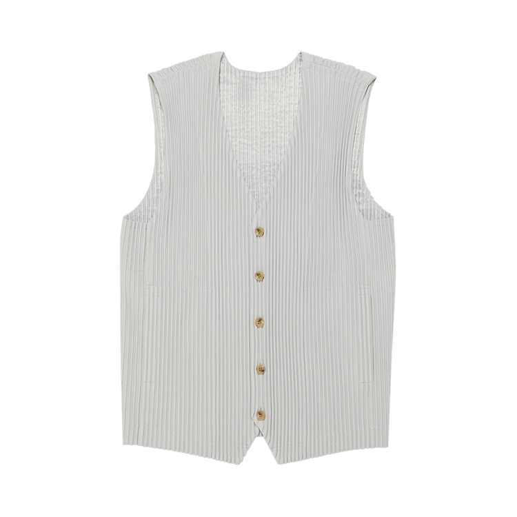 Homme Plissé Issey Miyake Basic Vest "Light Grey"