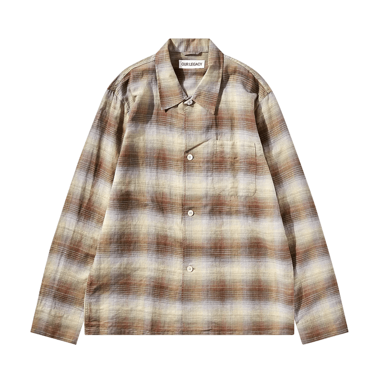 Our Legacy Box Shirt "Murky Static Summer Weave"