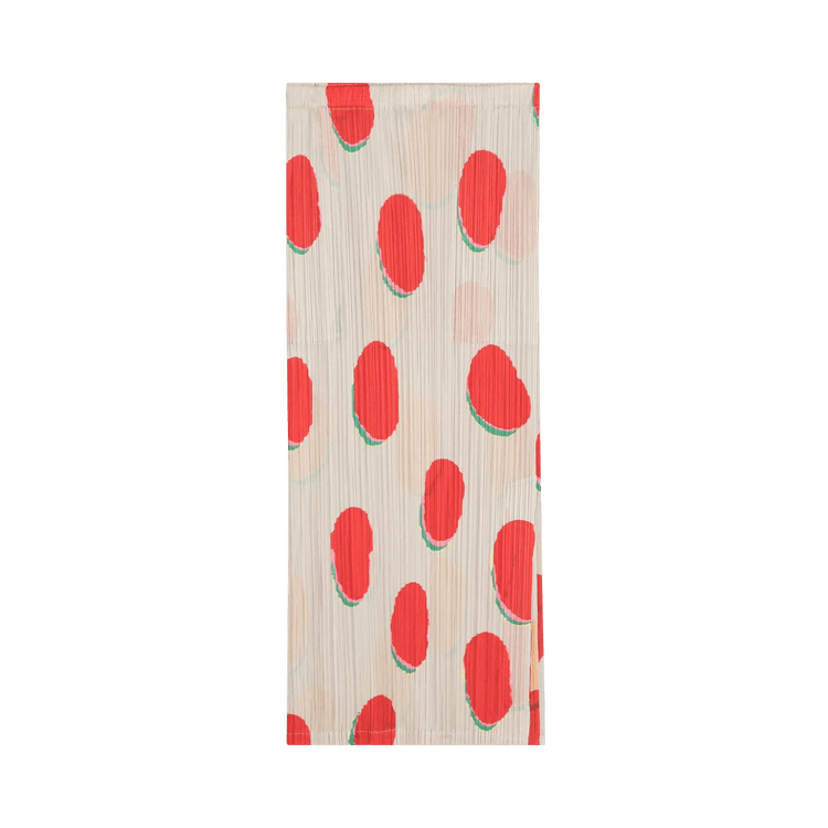 Pleats Please Issey Miyake Bean Dots Skirt "Red"