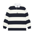 Palace Elbow Stripe Rugby "White/Navy"