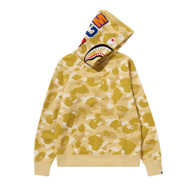BAPE Color Camo Shark Pullover Hoodie "Yellow"