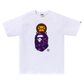 BAPE Color Camo Milo On Ape Head Tee "White/Purple"