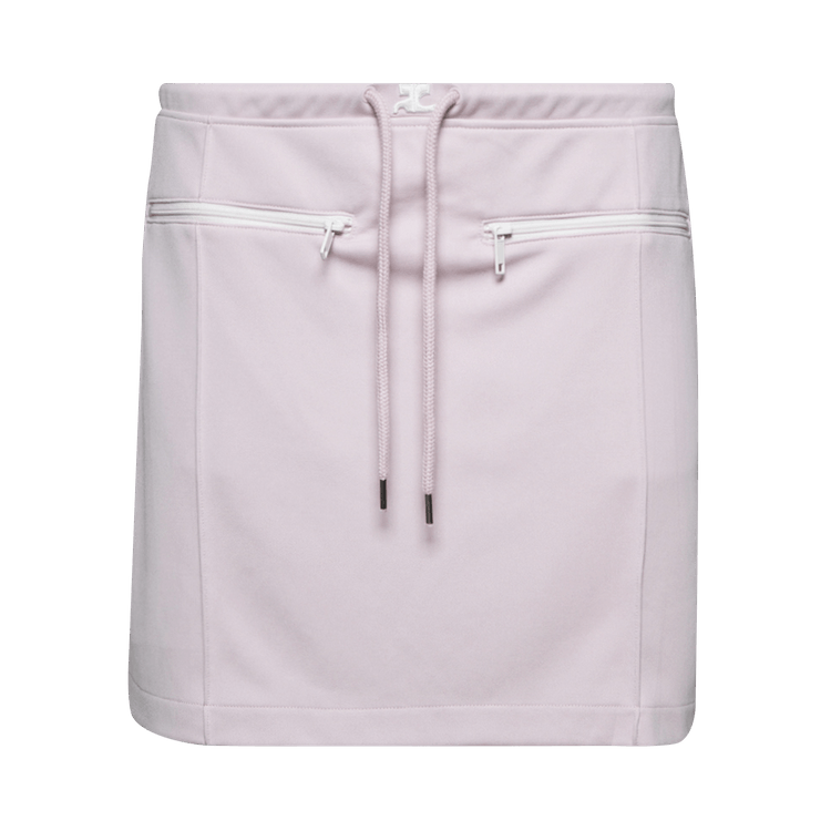 Courrèges Tracksuit Interlock Mini Skirt "Powder Pink"