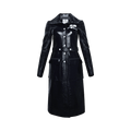 Courrèges Reedition Vinyl Trench Coat "Blue"