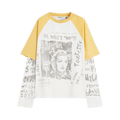 Lanvin Printed Long-Sleeeved Tee "Corn"