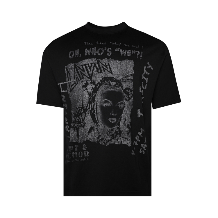 Lanvin Printed Tee-Shirt "Black"