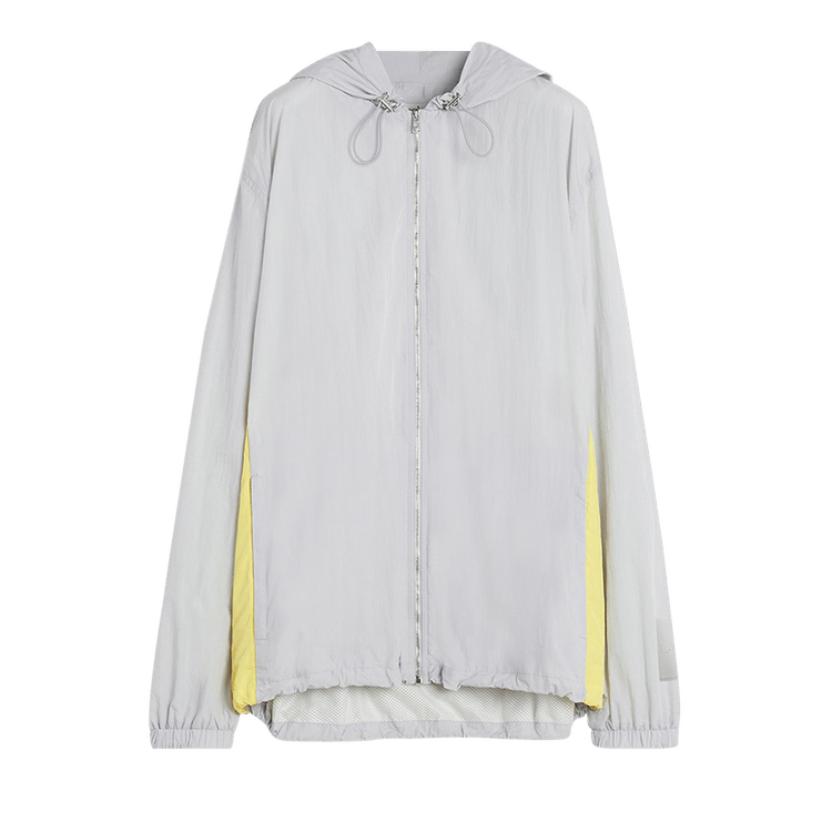 Lanvin Zipped Nylon Hoodie "Eagle Grey"