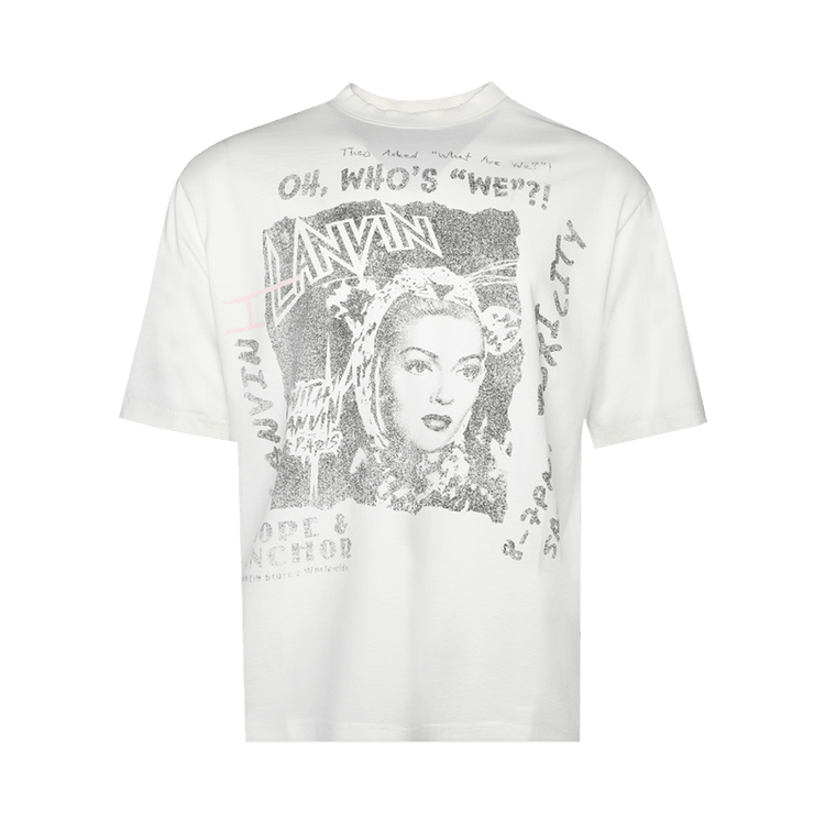 Lanvin Printed Tee-Shirt "White Mustang"