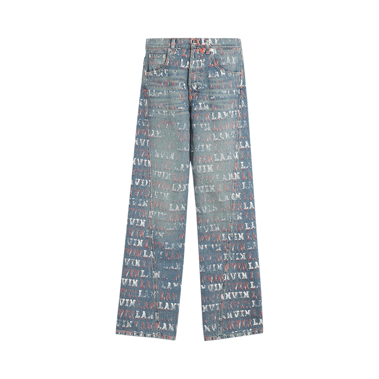 Lanvin Regular Twisted Leg Trousers "Light Blue"