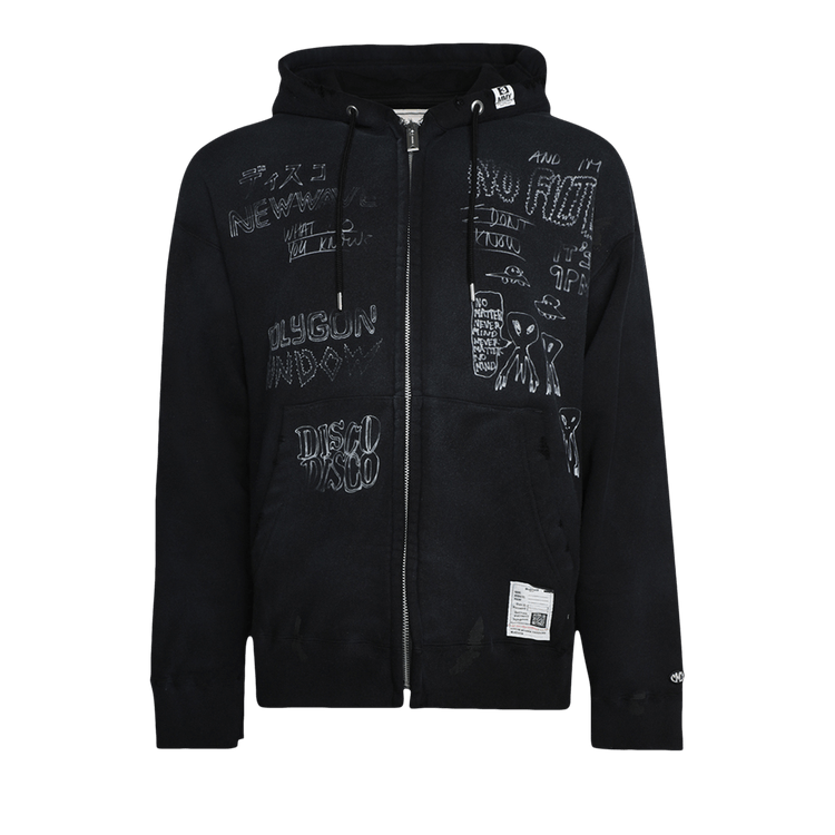 Maison Mihara Yasuhiro Distressed Parka "Black"