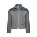 Marine Serre Regenerated Denim Jacket "Grey"