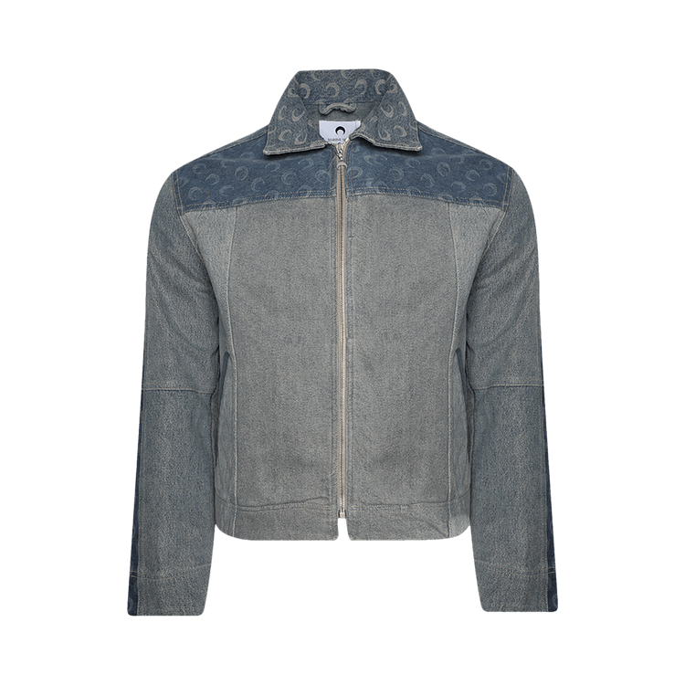 Marine Serre Regenerated Denim Jacket "Grey"