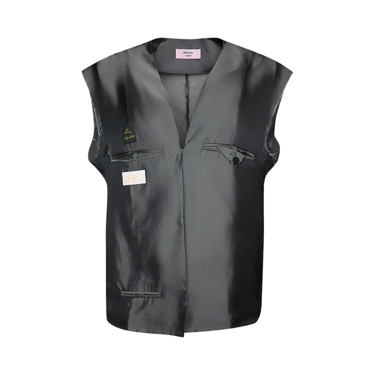 Martine Rose Lining Waistcoat "Dark Silver"