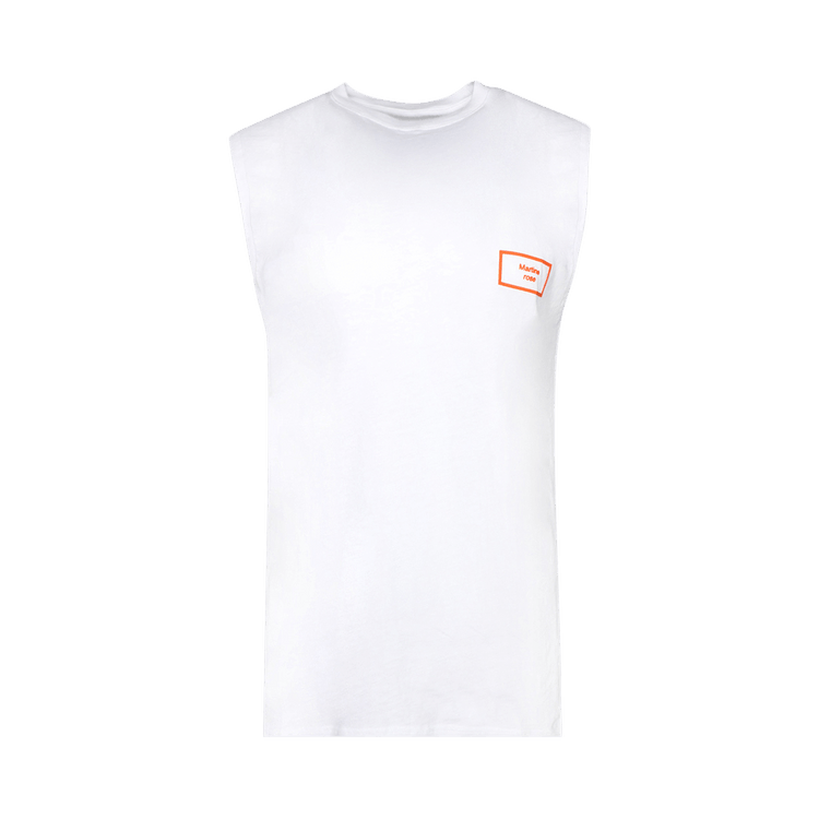 Martine Rose Logo Vest "White/Box Logo"