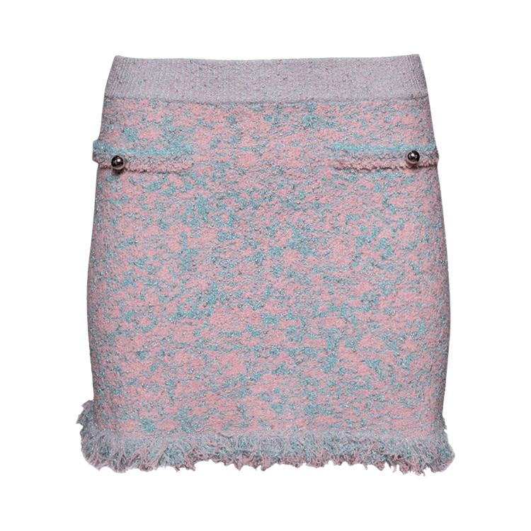 Rabanne Jupe Mini Skirt "Lurex Rose"